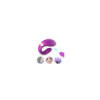 Vibromasseur forme U Violet pour couple avec double moteurs 